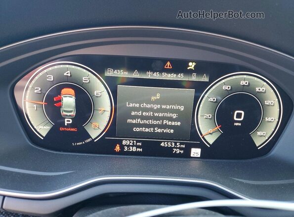 WAUEACF5XSA006566 2025 AUDI A5 Gray Սարքավորումների վահանակի տեսք