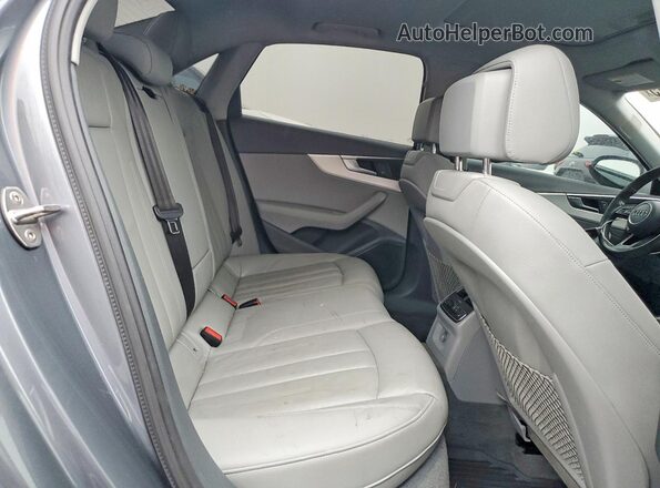 WAUENAF40JA060151 2018 AUDI A4 Gray უკანა სავარძლების ხედი