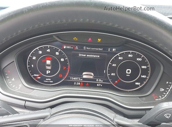 WAUENAF41HN066401 2017 AUDI A4 Black Հետևի նստատեղերի տեսք