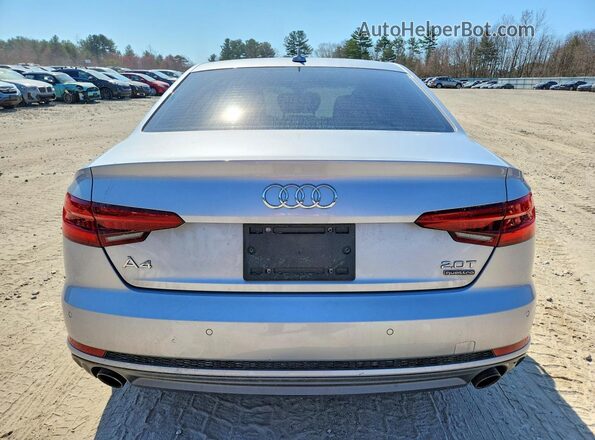 WAUENAF41JN011971 2018 AUDI A4 Silver Vista trasera