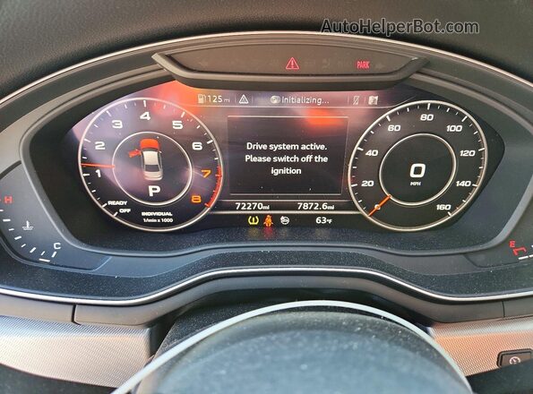 WAUENAF41JN011971 2018 AUDI A4 Silver Vista del cuadro de instrumentos