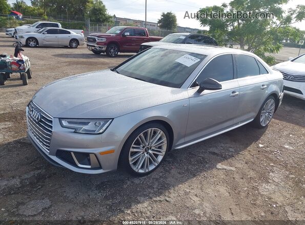 WAUENAF41KN019165 2019 AUDI OTHER Silver წინა მარცხენა ხედი სამი მეოთხედიდან
