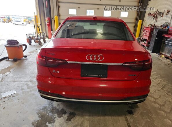 WAUENAF43LN011179 2020 AUDI A4 Red Rear view