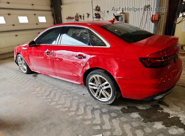 WAUENAF43LN011179 2020 AUDI A4 Red Rear left