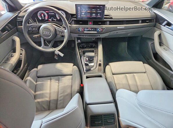 WAUENAF43LN011179 2020 AUDI A4 Red Dashboard view