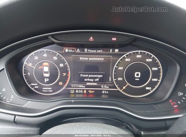 WAUENAF44HN014910 2017 AUDI A4 Black Widok tylnych siedzeń