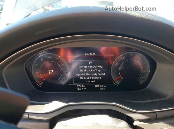 WAUENAF44LA062858 2020 AUDI A4 Черный Вид щитка приборов