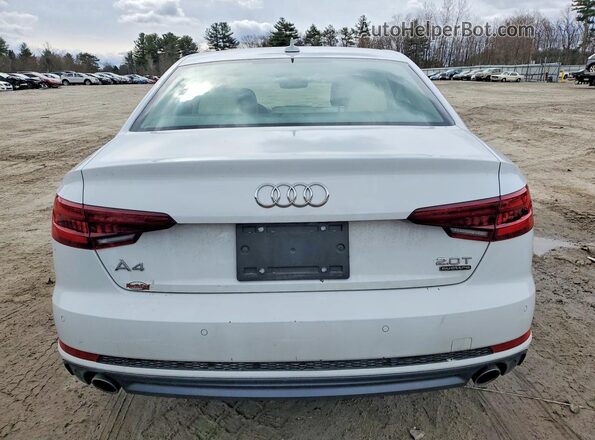 WAUENAF45JA106735 2018 AUDI A4 White Հետևի տեսք