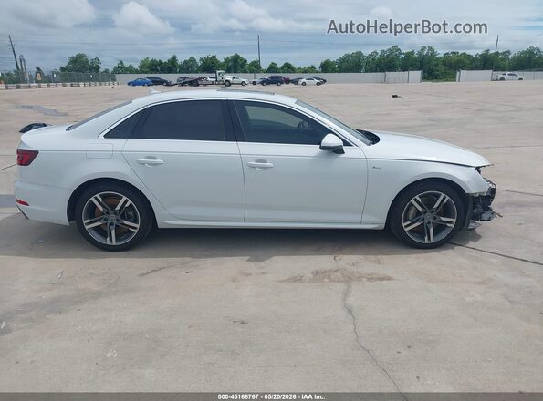 WAUENAF45JA136978 2018 AUDI A4 White უკანა სალონის ხედი