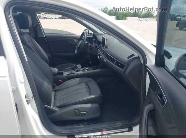 WAUENAF45JA136978 2018 AUDI A4 White წინა სალონის ხედი