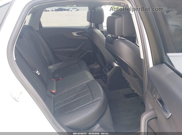 WAUENAF45JA136978 2018 AUDI A4 White VIN კოდის სტიკერის ხედი