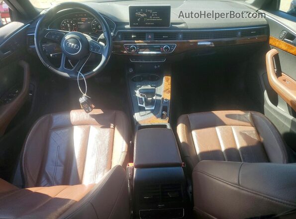 WAUENAF45KA106798 2019 AUDI A4 Blue წინა პანელის ხედი