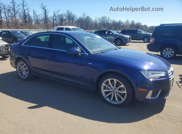 WAUENAF45KA106798 2019 AUDI A4 Blue წინა მარჯვენა