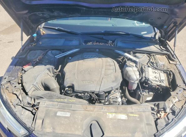 WAUENAF45KA106798 2019 AUDI A4 Blue უკანა სალონის ხედი
