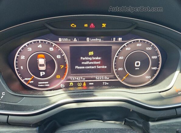 WAUENAF46HN024483 2017 AUDI A4 Green Вид щитка приладів
