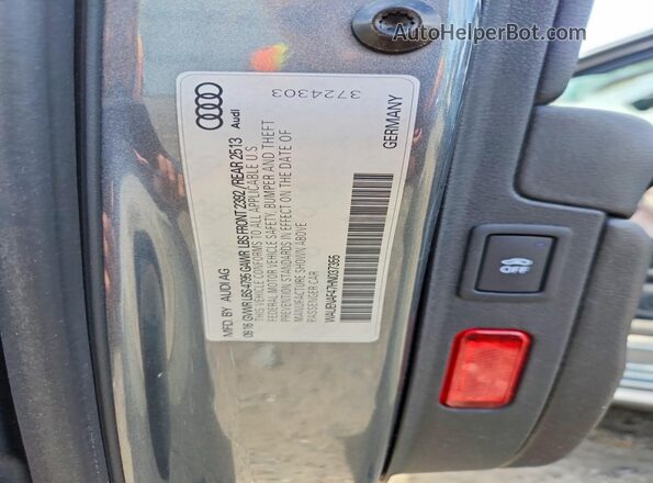WAUENAF47HN037355 2017 AUDI A4 Gray ძრავის განყოფილების ხედი