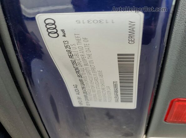 WAUENAF48KA066670 2019 AUDI OTHER Blue 