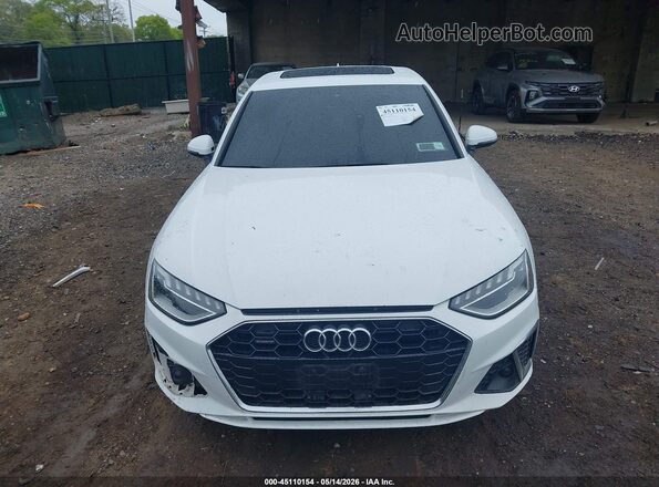 WAUENAF48LA042189 2020 AUDI A4 White ხელსაწყოთა პანელის ხედი