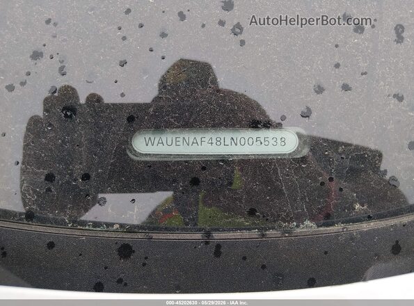 WAUENAF48LN005538 2020 AUDI OTHER White 