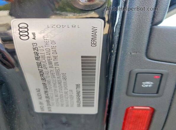 WAUENAF49HN017995 2017 AUDI A4 Black Вид підкапотного простору