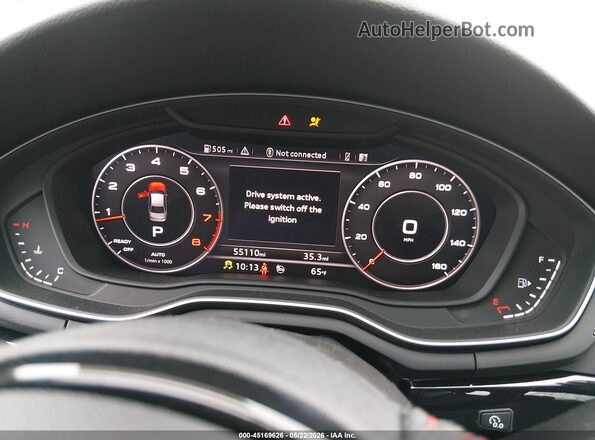 WAUENAF49JA039329 2018 AUDI A4 Black Vista de los asientos traseros