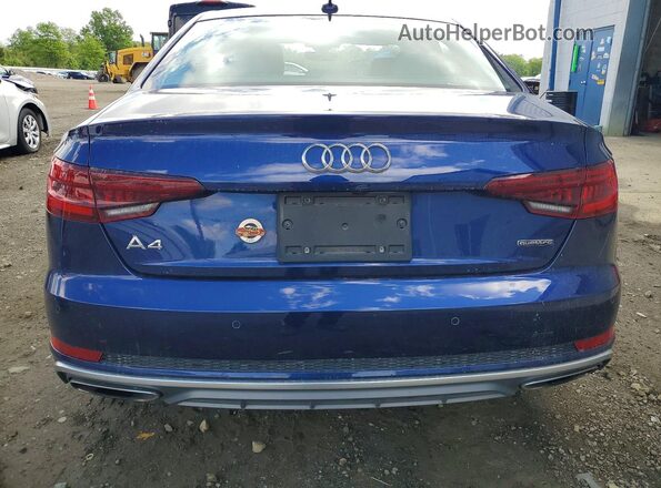 WAUENAF49KA008146 2019 AUDI A4 Blue Հետևի տեսք