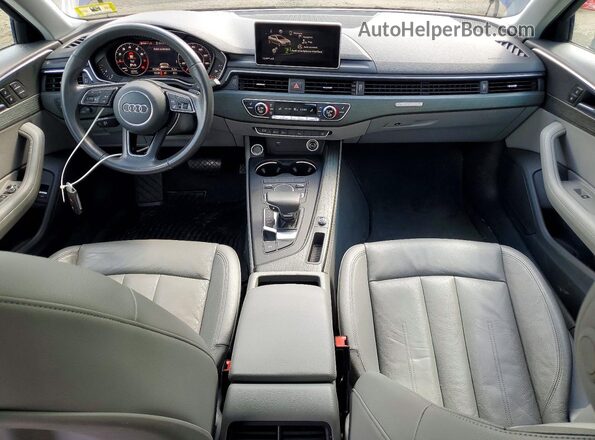 WAUENAF49KA008146 2019 AUDI A4 Blue Առջևի վահանակի տեսք
