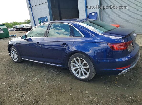 WAUENAF49KA008146 2019 AUDI A4 Blue Հետևի ձախ
