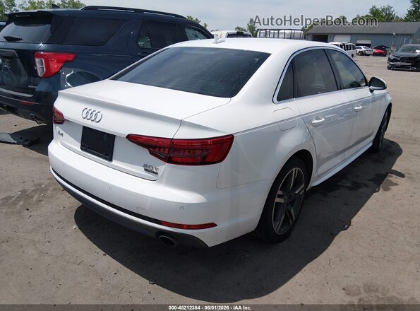 WAUENAF4XHN006262 2017 AUDI A4 White Задня права чверть
