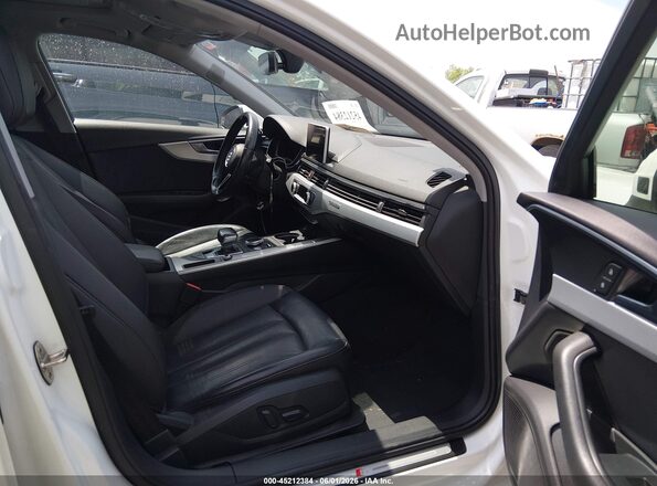 WAUENAF4XHN006262 2017 AUDI A4 White Вид салону спереду