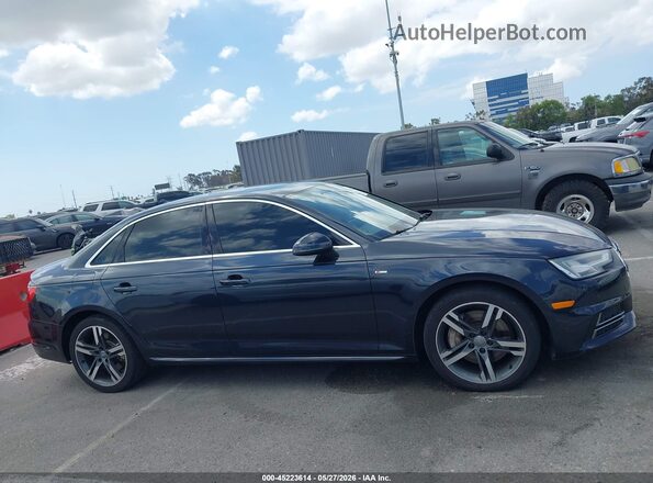 WAUENAF4XHN015365 2017 AUDI A4 Dark Blue Vista interior trasera