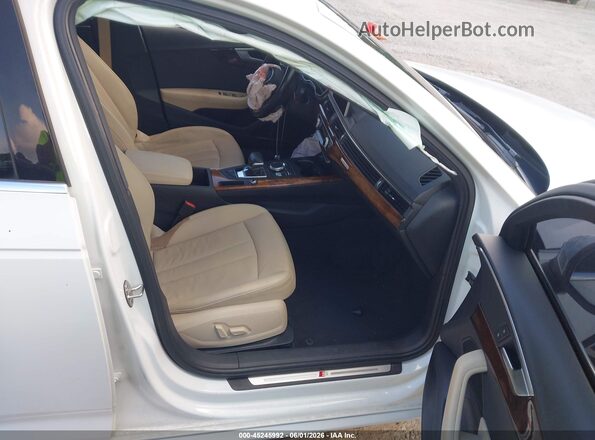 WAUENAF4XHN016371 2017 AUDI A4 White Widok wnętrza z przodu