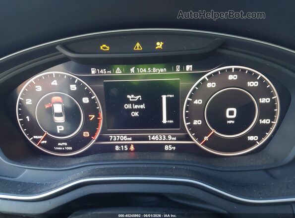 WAUENAF4XHN016371 2017 AUDI A4 White Widok tylnych siedzeń