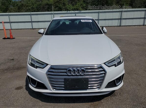 WAUENAF4XKA006972 2019 AUDI A4 White Widok z przodu