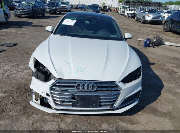 WAUENCF53JA086795 2018 AUDI A5 White უკანა სალონის ხედი