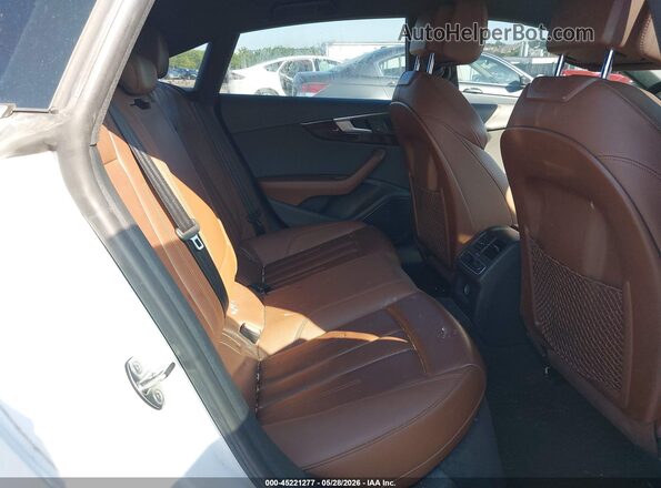 WAUENCF53JA086795 2018 AUDI A5 White VIN კოდის სტიკერის ხედი