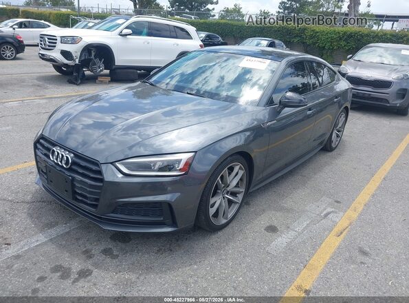 WAUENCF55KA005684 2019 AUDI A5 Gray წინა მარცხენა ხედი სამი მეოთხედიდან
