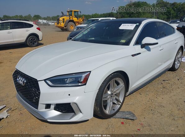 WAUENCF56KA089997 2019 AUDI A5 White წინა მარცხენა ხედი სამი მეოთხედიდან