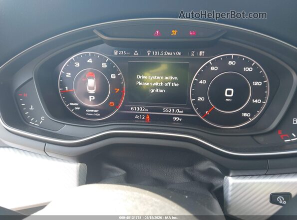WAUENCF56KA089997 2019 AUDI A5 White უკანა სავარძლების ხედი