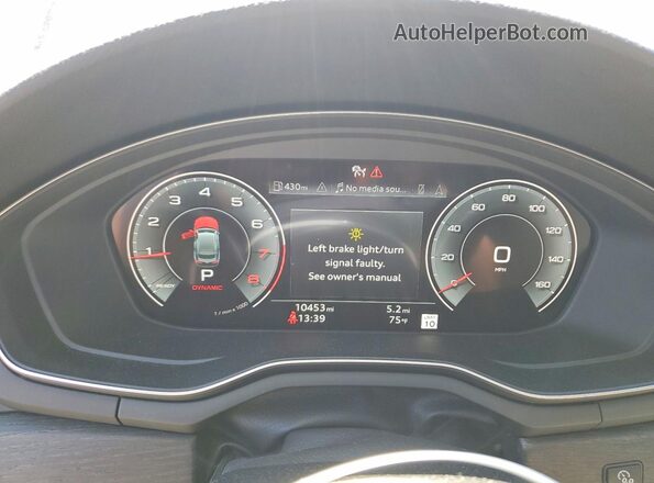 WAUFACF51SA014902 2025 AUDI A5 Синий Вид щитка приборов