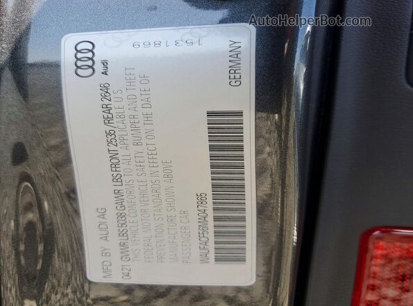 WAUFACF56MA047865 2021 AUDI A5 Угольный Вид подкапотного пространства