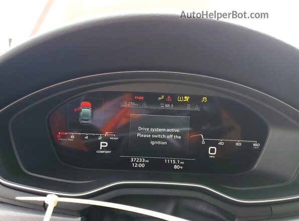WAUFACF57PA024454 2023 AUDI A5 Red Instrument cluster view