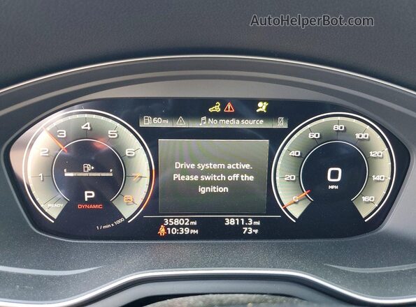 WAUFACF59RA035488 2024 AUDI OTHER Black Widok zestawu wskaźników