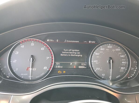 WAUFFAFCXHN131173 2017 AUDI S6 Gray Вид щитка приладів