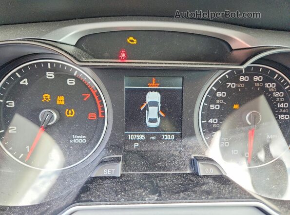 WAUFFAFL1GN011065 2016 AUDI A4 Blue Вид щитка приладів