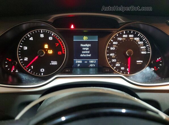 WAUFFAFL9GA004081 2016 AUDI A4 White Instrument cluster view