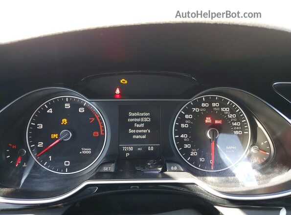 WAUFFAFLXGA009824 2016 AUDI A4 Синий Вид щитка приборов