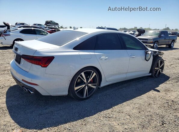 WAUFFBF2XNN053809 2022 AUDI S6 White Trasero derecho