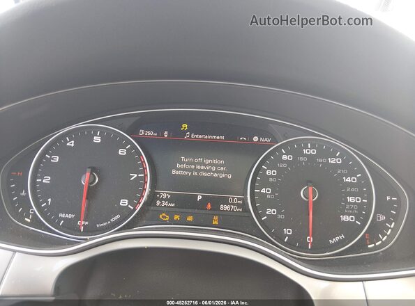 WAUFGAFC0GN004430 2016 AUDI A6 Black Vista de los asientos traseros