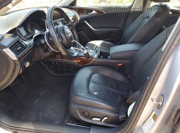 WAUG3AFC2JN052888 2018 AUDI A6 Silver წინა სალონის ხედი